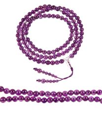 Amethyst crystal mala 8mm