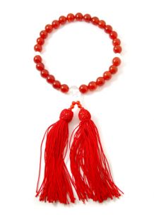 Carnelian 10mm hand mala