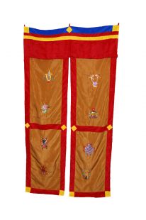 8 Auspicious Symbols Door Curtain