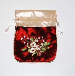 Applique Cosmetic Pouch 5.5〝x4.5