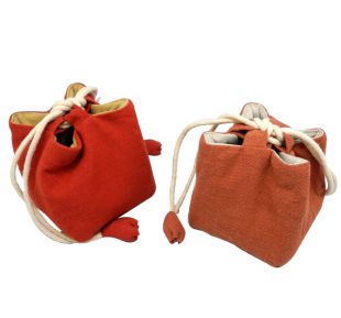 Linen square shape bag