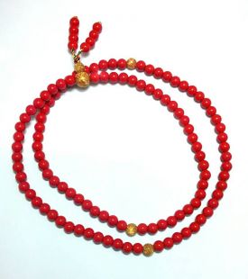 Cinnabar mala 6mm 108beads