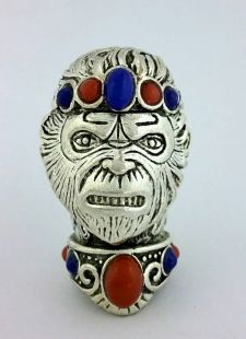 Monkey king head (tibet silver)