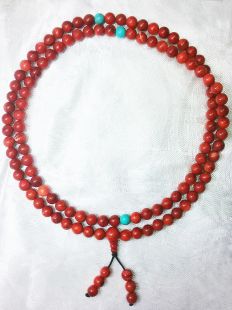 Soft Coral Mala 8mm