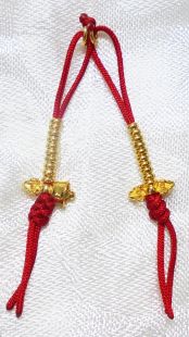 24K Sterling Gold vajra & bell counter(s)