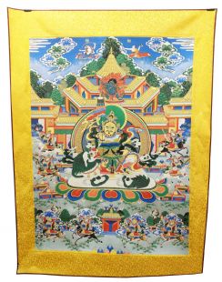 Lion zambala Embroidery Thanka with frame